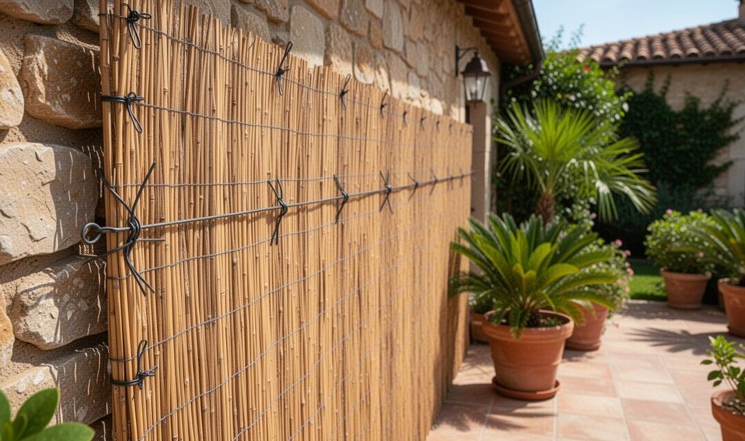 Protégez votre intimité : astuces de fixation pour canisses sur mur sans installation complexe